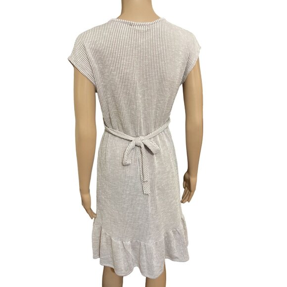 Caution To The Wind Striped Faux Summer Dress Size Medium - Picture 3 of 3